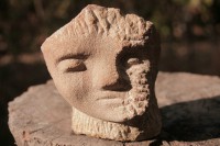 Originálna kamenná socha,Tvár - kamenná socha